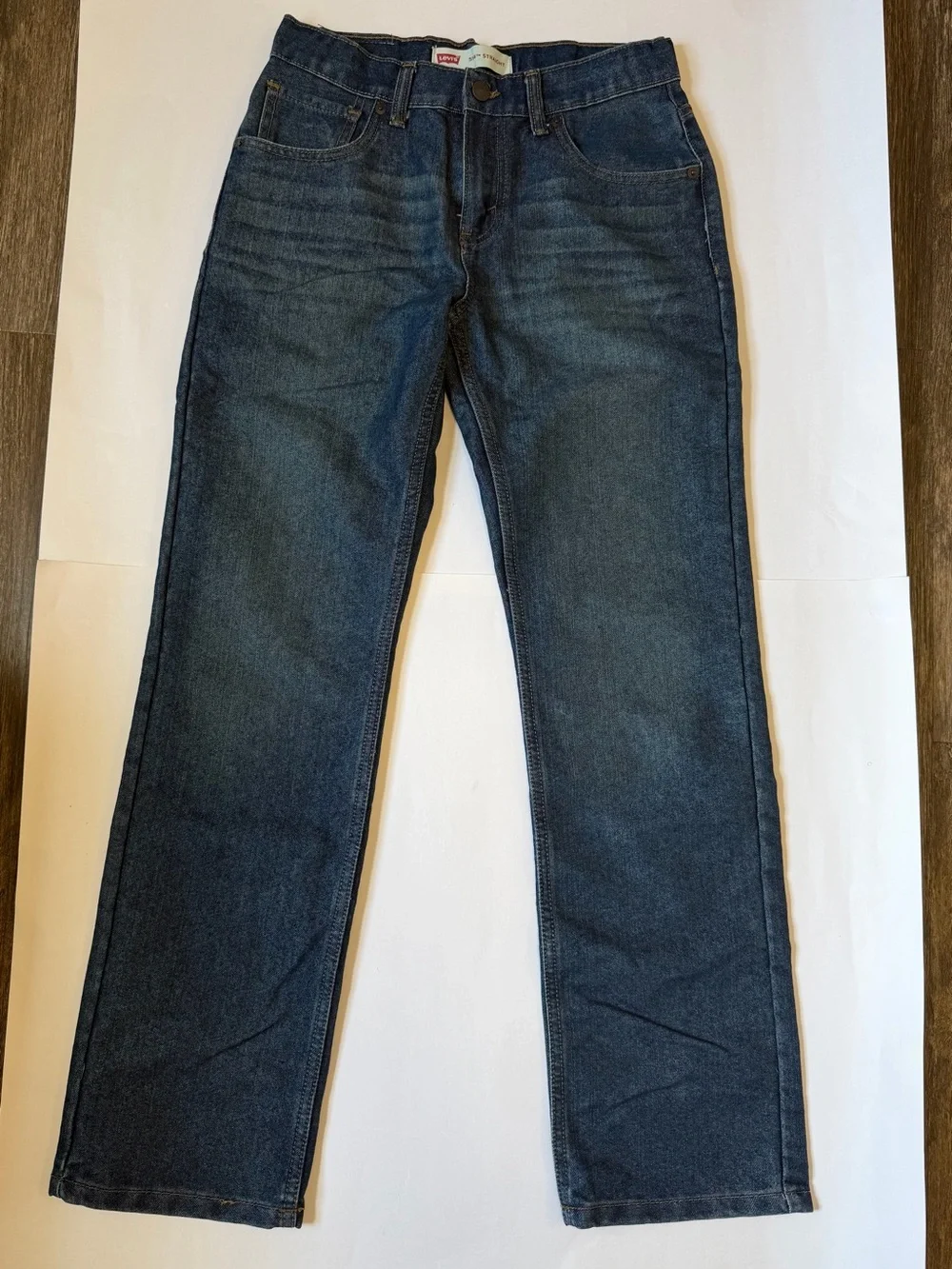 Levi's Boy’s Dark Blue Straight Jeans Youth Boy’s Size 16 REG W28”-L30”